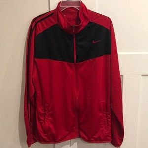 Nike Black Red Zip Up Track Jacket